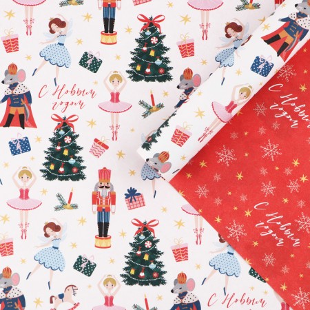 Double -sided craft "New Year's Nutcracker", 70 x 100 cm, New Year-1