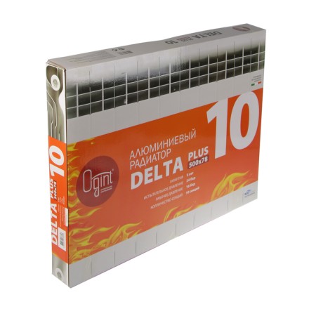 Aluminum radiator OGINT DELTA PLUS, 500x78, 10 sections-1