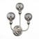 Sconces st. SL552.101.03. Funhi. 3x5 W, G9, 4000K, 33x42 cm, Nickel color