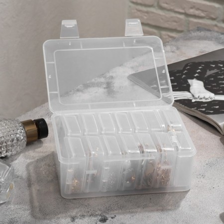 Antioxidative organizer for 14 cells, 16.5 × 12 × 6 cm, the color is transparent-2