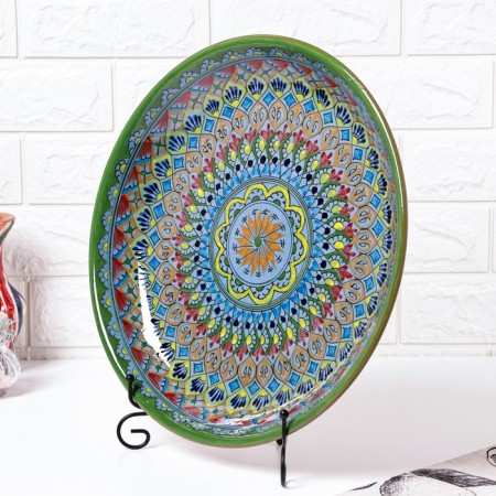 Largan Rishtan ceramics "Patterns", 36 cm, red-2