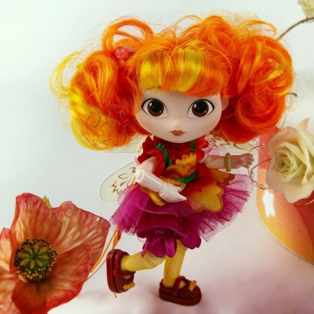 The hinge doll “Fairy in a ball dress. Alenka ", 13 cm-8