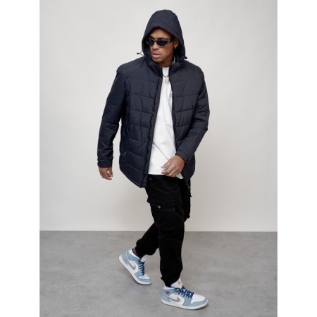 Male spring jacket, size 50, dark blue color-14