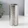 Ceramics candlestick per 1 candle "drops of water" d = 4 cm silver 6.5x6.5x14.5 cm
