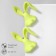 Earrings Plastic "Rabbits", Salad color