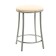Stool "ultra" with a ring, silver metallic/milk