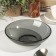 Deep plate Basilico. Lava Grey, 700 ml, d = 19 cm, gray color