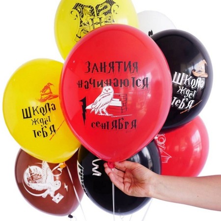 Shar Latex 14 "" School is waiting for you! ", A set of 50 pcs., Mix-2