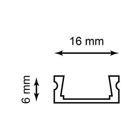 Feron LED LED tape profile, CAB262, 2 m, black color-3