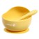 Set for feeding, food silicon, yellow color