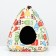 House "Vigva" for rodents, 17*17*17 cm, calico, fleece, owl