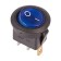 Switch Klavika Round 250V 6A (3C) On-OFF blue with backlight (RWB-214, SC-214, MIRS-101-8)