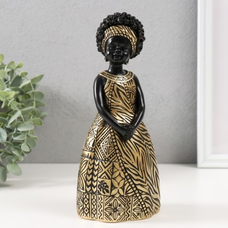 Souvenir Polystone "Baby from Africa, with a bandage" 9.5x7.7x21.5 cm