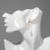 Earrings with pearls "Artemis" different drops, white color in gold