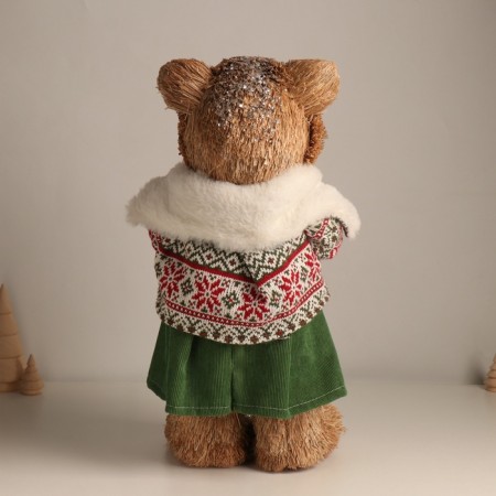 Decor "Bear in the winter clothes" 20x17x41 cm-2
