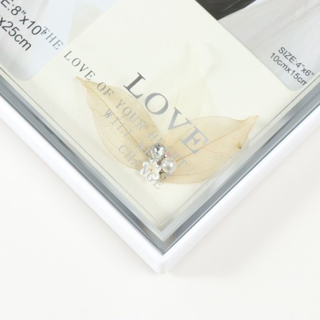 Multipher "Wedding" plastic, 2 photos (10x15 cm, 20x25 cm) cv. white-2