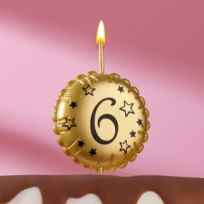 Candle in the cake on the skewer 