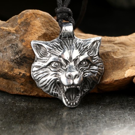 Amulet-cords, Totem "Wolf sign" No. 48, metallic-1