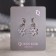 Earrings with Rhinestes "Big Diamond" Flower, Mix color