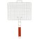 Ground grill Universal Maclay, 22x30 cm, chrome steel, for barbecue