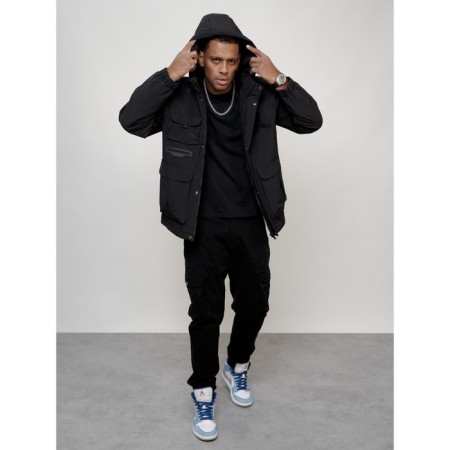 Sports male jacket, size 56, black color-11