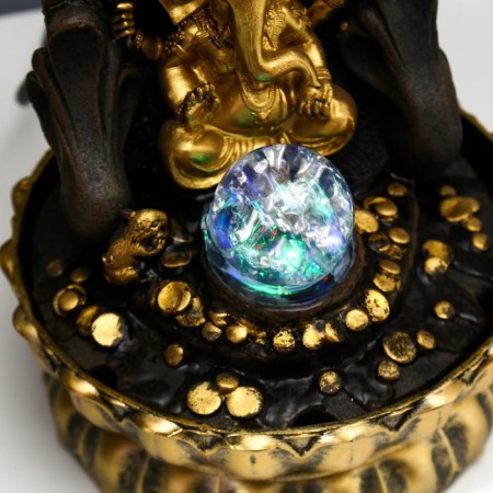 The desktop fountain from the network, the backlight "Ganesha at the arch" 28x20.5x20.5 cm-3