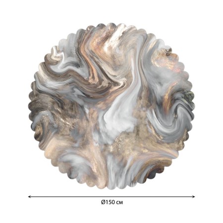 The tablecloth on the table "Marble vortex", round, Saten, d = 150 cm-1