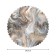 The tablecloth on the table "Marble vortex", round, Saten, d = 150 cm