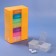 Air man - an organizer "Week", English letters, 14.2 × 8.5 × 4.7 cm, 7 containers of 3 sections, multi -colored