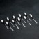 A teaspoon "Mirage", h = 14.5 cm, thickness 0.8 mm, silver color