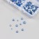 Decor for creativity Glass "Rhinestones. Light blue" d = 2-4.8 mm nr 1188 pcs 6x8x1.5 cm