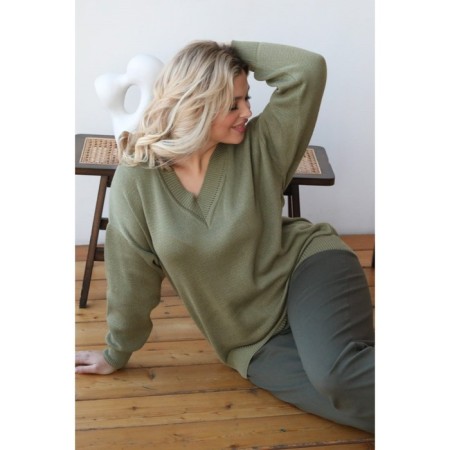 Female pulver, size 62, olive color-9
