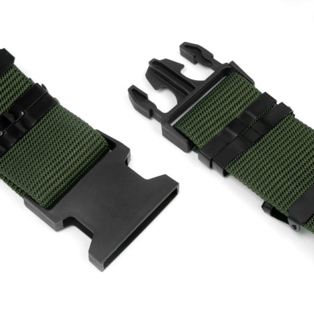 Tactical belt, 125 cm, width 5.3 cm, plastic buckle, khaki-3