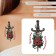 Tattoo on the body color "Dagger and rose - beauty is immortal" 10.5x6 cm