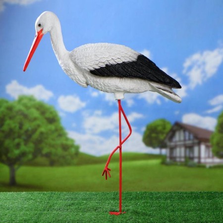 Garden figure "Stork" large 85 × 65 × 22cm-1