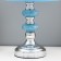 Table lamp "Aquamarine" 1x60W E27 Blue 22x22x42 cm Risalux
