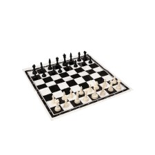Шахматы 30 х 30 см, король h-5 см, d-2.2 см, фигуры пластик