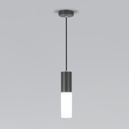 Suspension lamp Elektrostandard, Glas E27 100x100x600 mm, IP54, Gray color