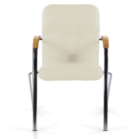 Brabix Samba CF-103, Chrome, Buk (D-1), leatherette, beige-1