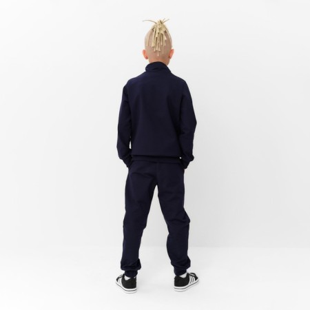 Kids (sweatshirt, pants) minku dark blue color, height 152 cm-2