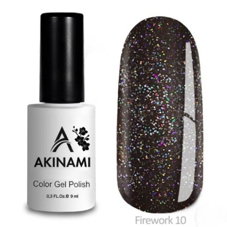 Akinami FireWorks No. 10, 9 ml gel polish