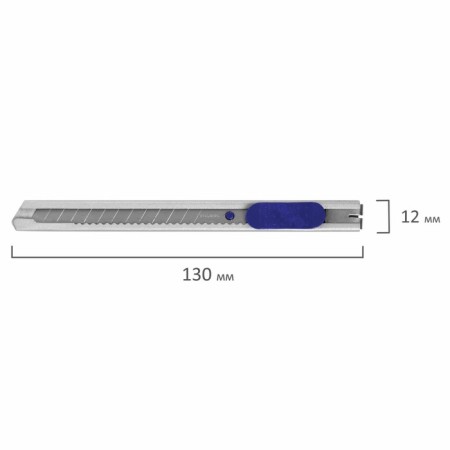 Universal knife Brauberg Extra 60 237085, metal case, 9 mm-2