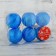 Set of balls plastic D-5 cm, 6 pcs "wave" blue