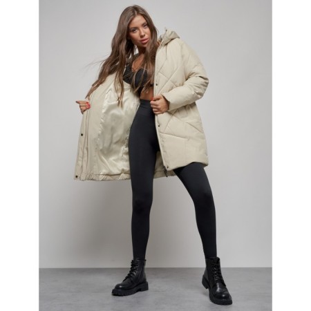 Winter jacket, size 48, beige color-11