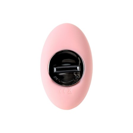 Intimate simulator 2 in 1 Eromantica ZEFYR silicone, pink color, 17.3 cm-5