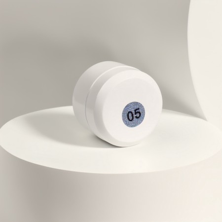 Heling gel, with sparkles, 3 phase, 8 ml, LED/UV, Blue-4