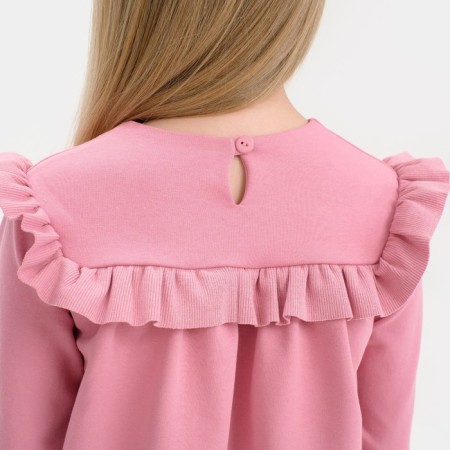 Dress for girls KAFTAN "BASIC Line", size 34 (122-128), pink color-3
