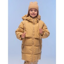Coat for girls, height 104 cm, beige color
