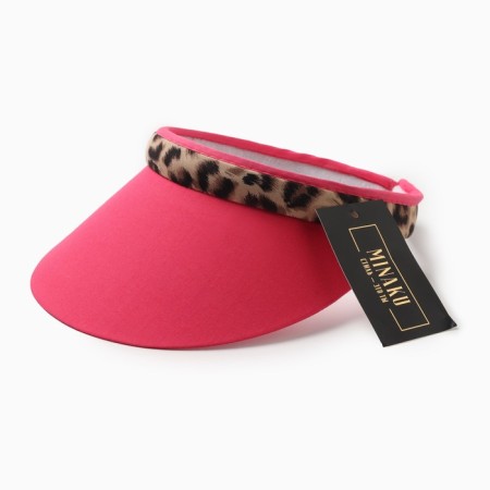 Feminine visor minaku "leopard" color pink, rn 56-58-4