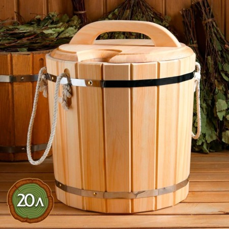 Waren 20l. Cedar, with a lid-1